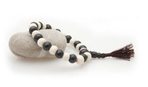 Handmala, Horn, schwarz/weiß