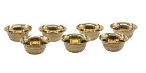 Opferschälchen, Wasserschalen-Set, Messing, 200 g.
