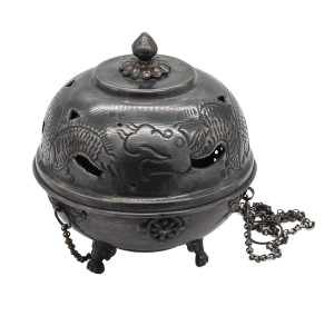 Räucherschale mit Drachen aus Nepal