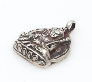 Padmasambhava Anhänger aus Nepal, Sterlingsilber (925)