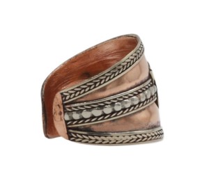 Offener Om Zeichen Ring (tibetisch) aus Nepal