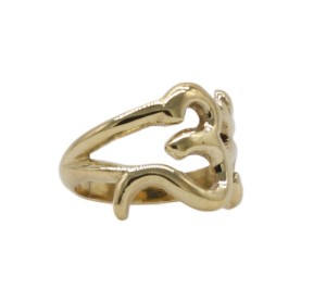 Om Zeichen Ring, Messing, aus Nepal 20,5 mm