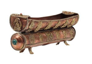 Räucherstäbchenhalter, Om Mani, Glückssymbole 06, Nepal