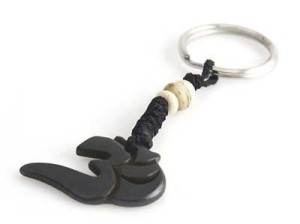 Schlüsselanhänger, Yak-Horn, Om Zeichen 5