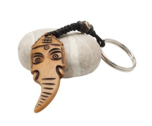 Schlüsselanhänger, Yak-Horn, Ganesh 2