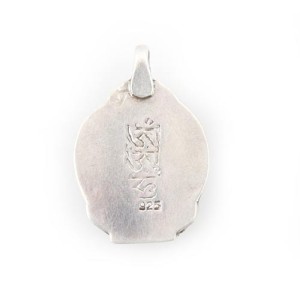 Grüne Tara Anhänger aus Nepal, Sterlingsilber (925)