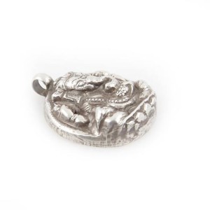 Ganesh Anhänger aus Nepal, Sterlingsilber (925)