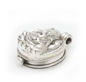 Ganesh Anhänger aus Nepal, zum öffnen, Sterlingsilber (925)