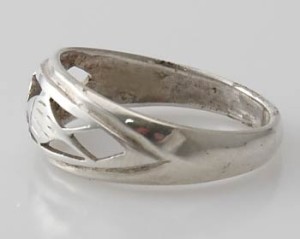 Ring Sterlingsilber (925) aus Nepal, Innendurchmesser 19 mm.