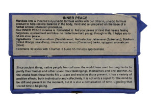 Inner Peace - Smoke Therapy Räucherstäbchen