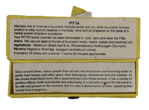 Pitta - Smoke Therapy Räucherstäbchen