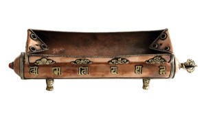 Räucherstäbchenhalter, Om Mani, Glückssymbole 05, Nepal