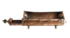 Räucherstäbchenhalter, Om Mani, Glückssymbole 05, Nepal