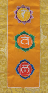 Wandbehang, sieben Chakren, orange