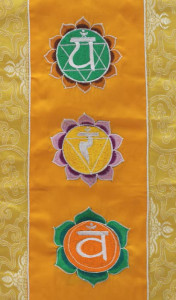 Wandbehang, sieben Chakren, orange