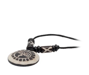 Yak Horn Anhänger - Tibet-Style, Allsehende Augen 2
