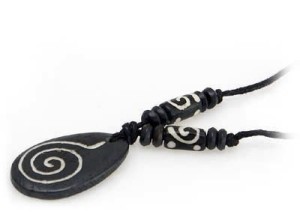 Yak Horn Anhänger - Tibet-Style, Nepal Design 2