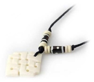 Yak Horn Anhänger - Tibet-Style, Endloser Knoten 2