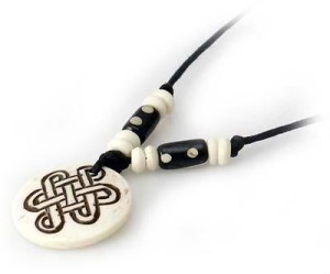 Yak Horn Anhänger - Tibet-Style, Endloser Knoten 7