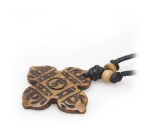 Yak Horn Anhänger, Vishvavajra - Ying/Yang 3