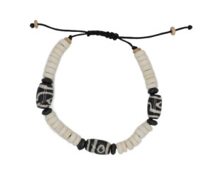 Armband aus Glas/Horn Nepaldesign 9