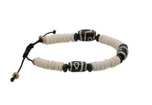 Armband aus Glas/Horn Nepaldesign 9
