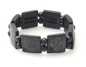 Yak Horn Armband "Eight Lucky Symbols" aus Nepal