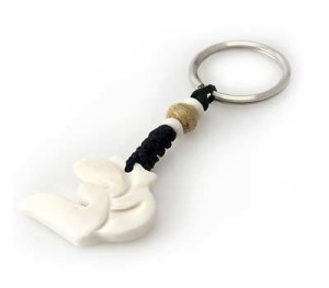 Schlüsselanhänger, Yak-Horn, Om Zeichen 7
