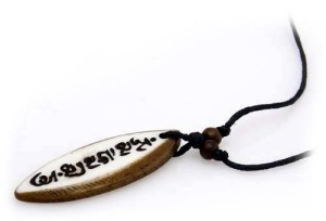 Yak Horn Anhänger, Om Mani Padme Hum 18