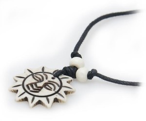 Yak Horn Anhänger, Sonne 3