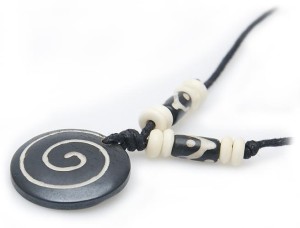 Yak Horn Anhänger - Tibet-Style, Nepal Design 4