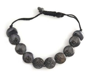 Yak Horn Armband "Eight Lucky Symbols" aus Nepal
