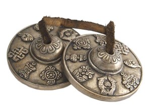 Zimbeln, Glückssymbole, Nepal, ca. 200 g.