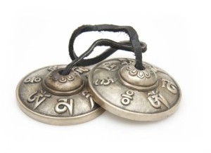 Om Mani Padme Hum Zimbeln aus Nepal, ca. 240 g.