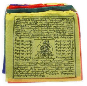 Gebetsfahnen aus Nepal, mittel, Gesundheit/Schutz, Wohlstand/Glück, Frieden, Erfolg und Wissen - Länge ca. 6,20 m - Bestseller