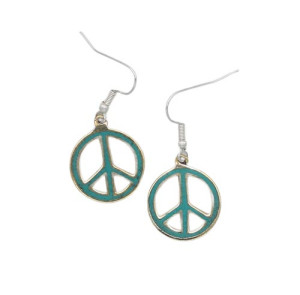 Peace-Zeichen Ohrringe aus Nepal Peace-Zeichen Ohrringe aus Nepal