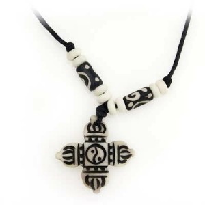 Yak Horn Anhänger - Tibet-Style, Vishvavajra 2