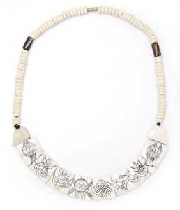 Yak-Horn Kette "Eight Lucky Symbols"