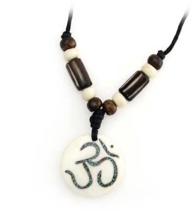 Om Anhänger aus Horn/Stein - Tibet-Style 3