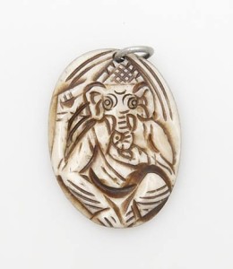 Yak Horn Anhänger, Ganesh