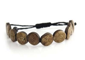 Yak Horn Armband "Eight Lucky Symbols" aus Nepal