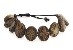 Yak Horn Armband "Eight Lucky Symbols" aus Nepal