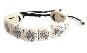 Yak Horn Armband "Endloser Knoten" aus Nepal