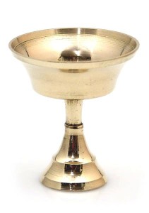 Butterlampen-Ständer, Messing, 40 g.