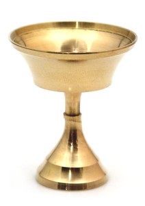 Butterlampen-Ständer, Messing, 50 g.