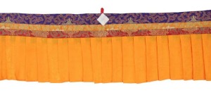 Fensterbehang aus Nepal, gelb 02, 400 cm