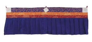 Fensterbehang aus Nepal, blau 02, 100 cm