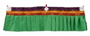Fensterbehang aus Nepal, grün 02, 100 cm