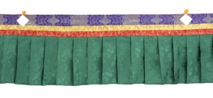 Fensterbehang aus Nepal, grün 02, 200 cm