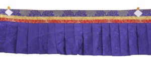 Fensterbehang aus Nepal, blau 02, 200 cm